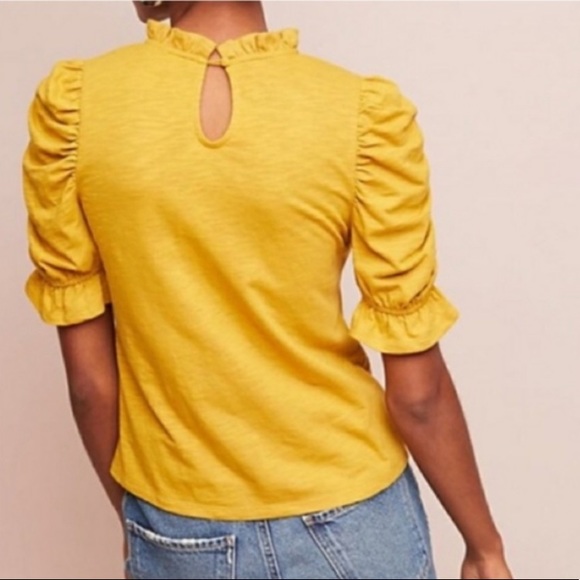 Anthropologie Moon River Puff Sleeve Tee - Picture 5 of 5